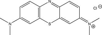 la Structure moléculaire de bleu de méthylène