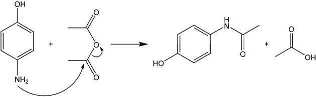 Paracetamol reaction synthese.gif
